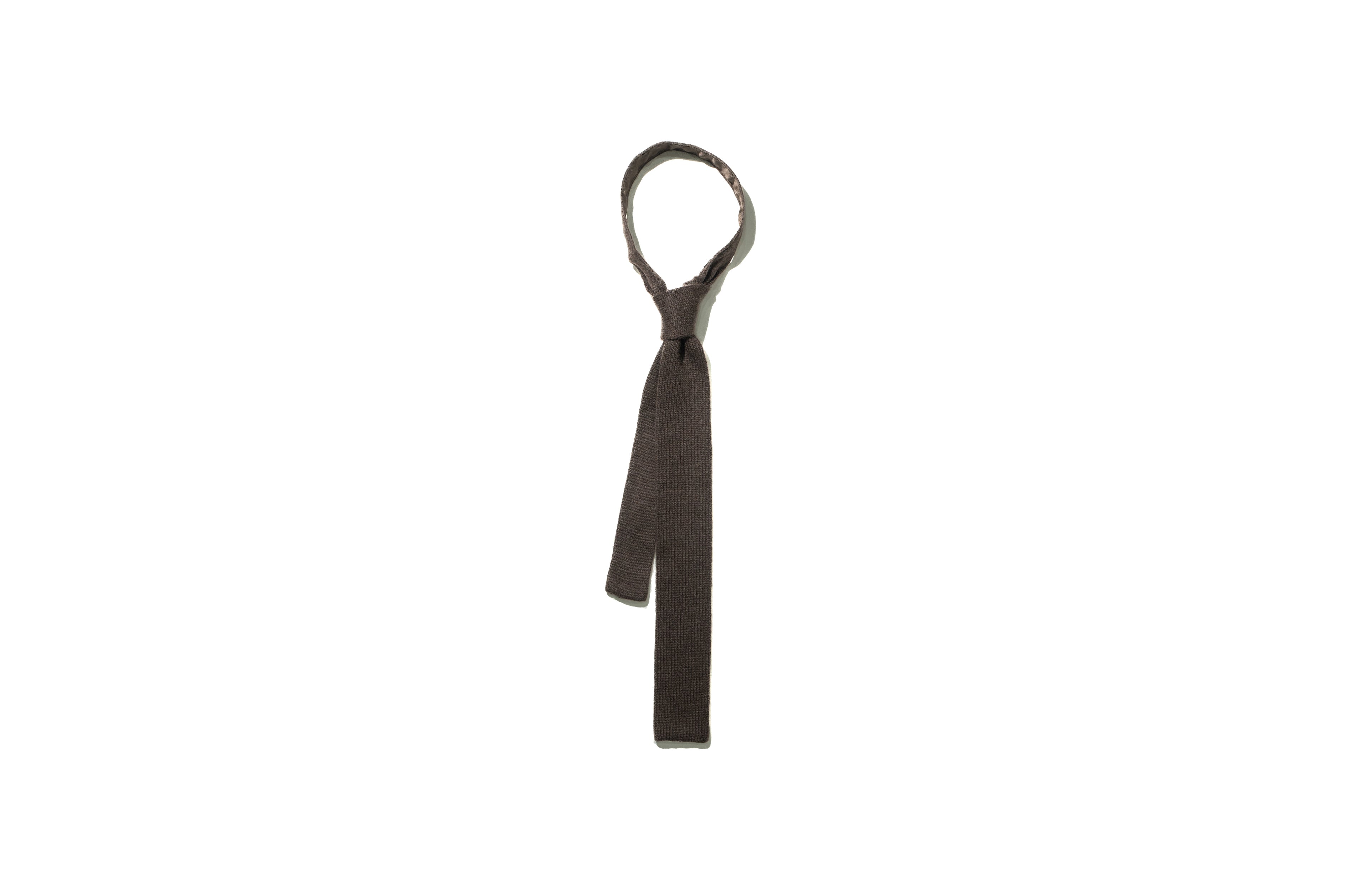 Brown Cashmere Necktie 